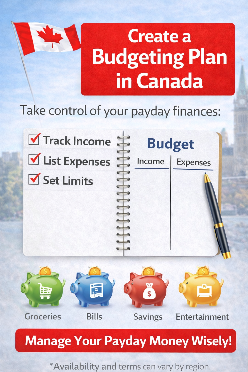 Budgeting plan and expense triage checklist for Canadians